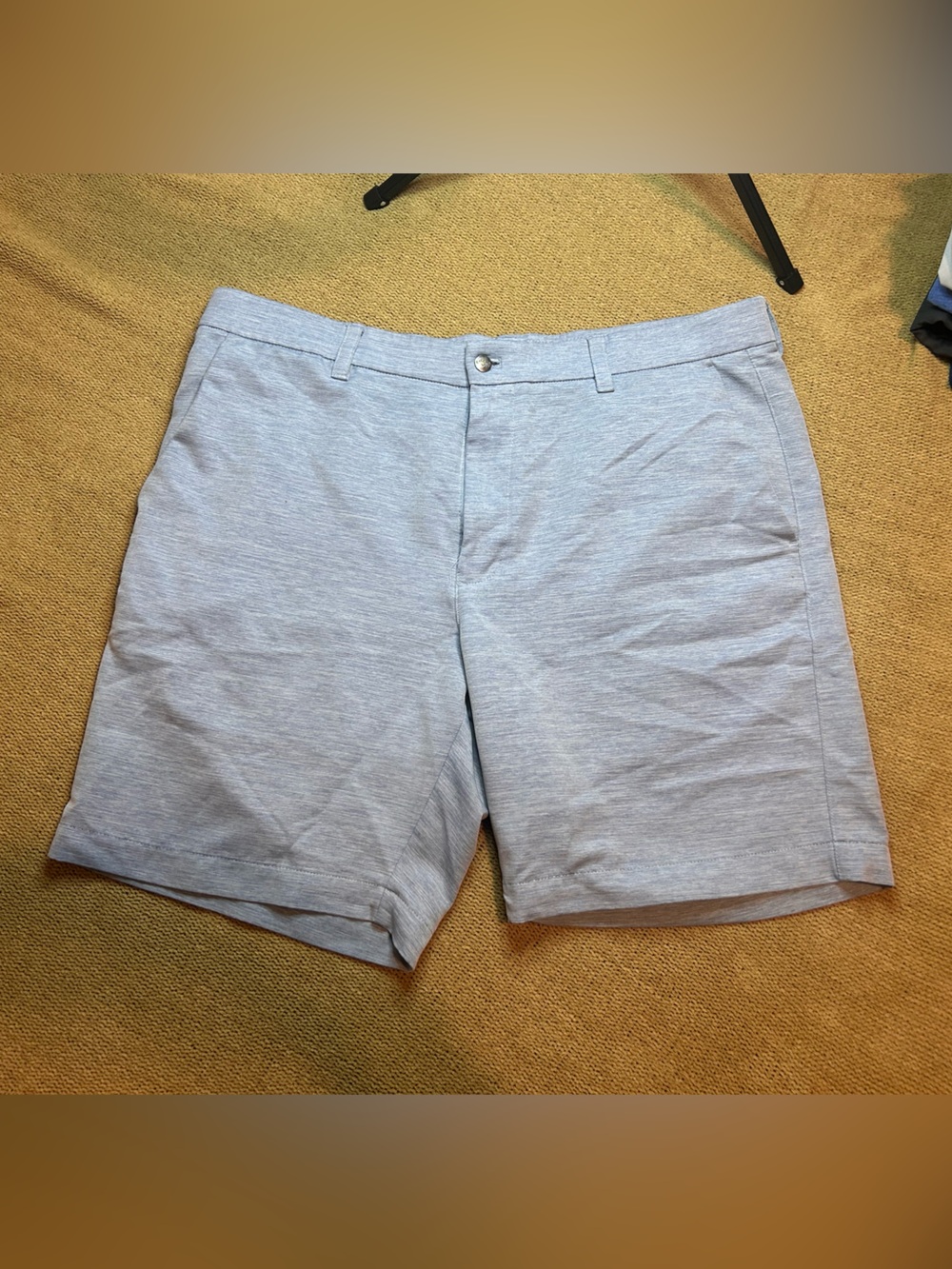 Callaway Heather Light Gray Flat-Front Performance Shorts